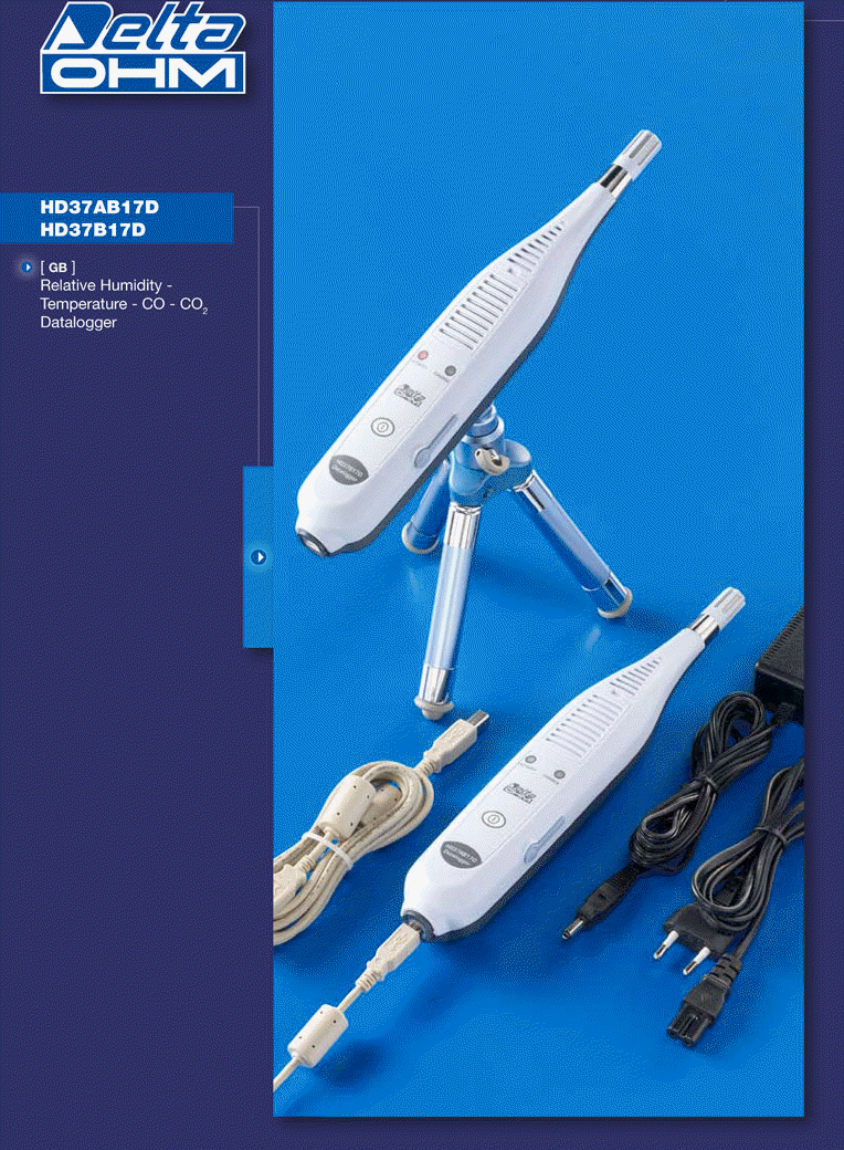 HD37AB17D - HD37B17D Relative Humidity - Temperature - CO - CO2 Datalogger