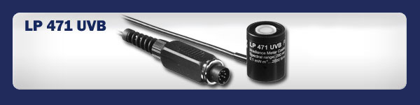 lp471uvb � una sonda radiometrica per la misura nel campo spectrale UVB 280nm...315nm, picco a 305nm.